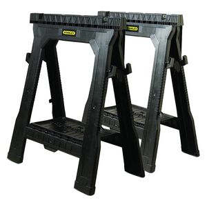 FOLDING SAWHORSE 1PAIR BLACK FOLDING SAWHORSE 1PAIR BLACK